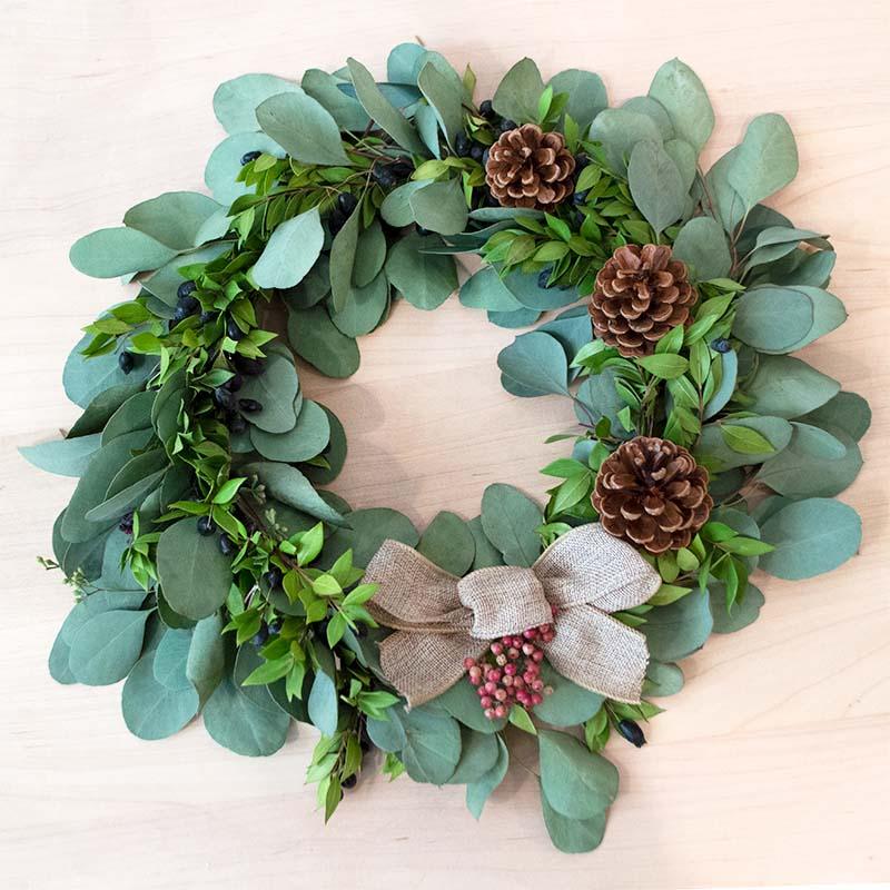 wreath making teambuilding and private parties